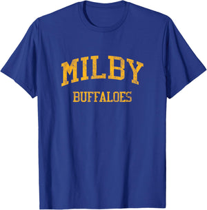 Milby High School HS Houston TX Vintage Sports T-Shirt - T-Shirt | Royal