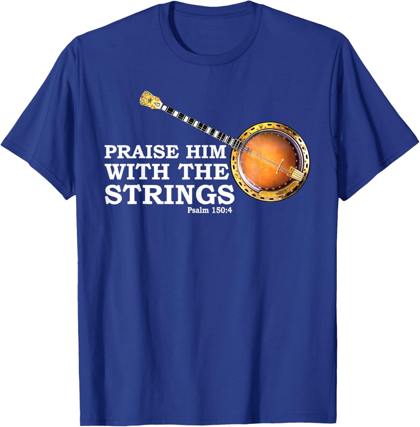 Banjo Art Women Country Music Blues Jazz Bluegrass T-Shirt - T-Shirt | Royal