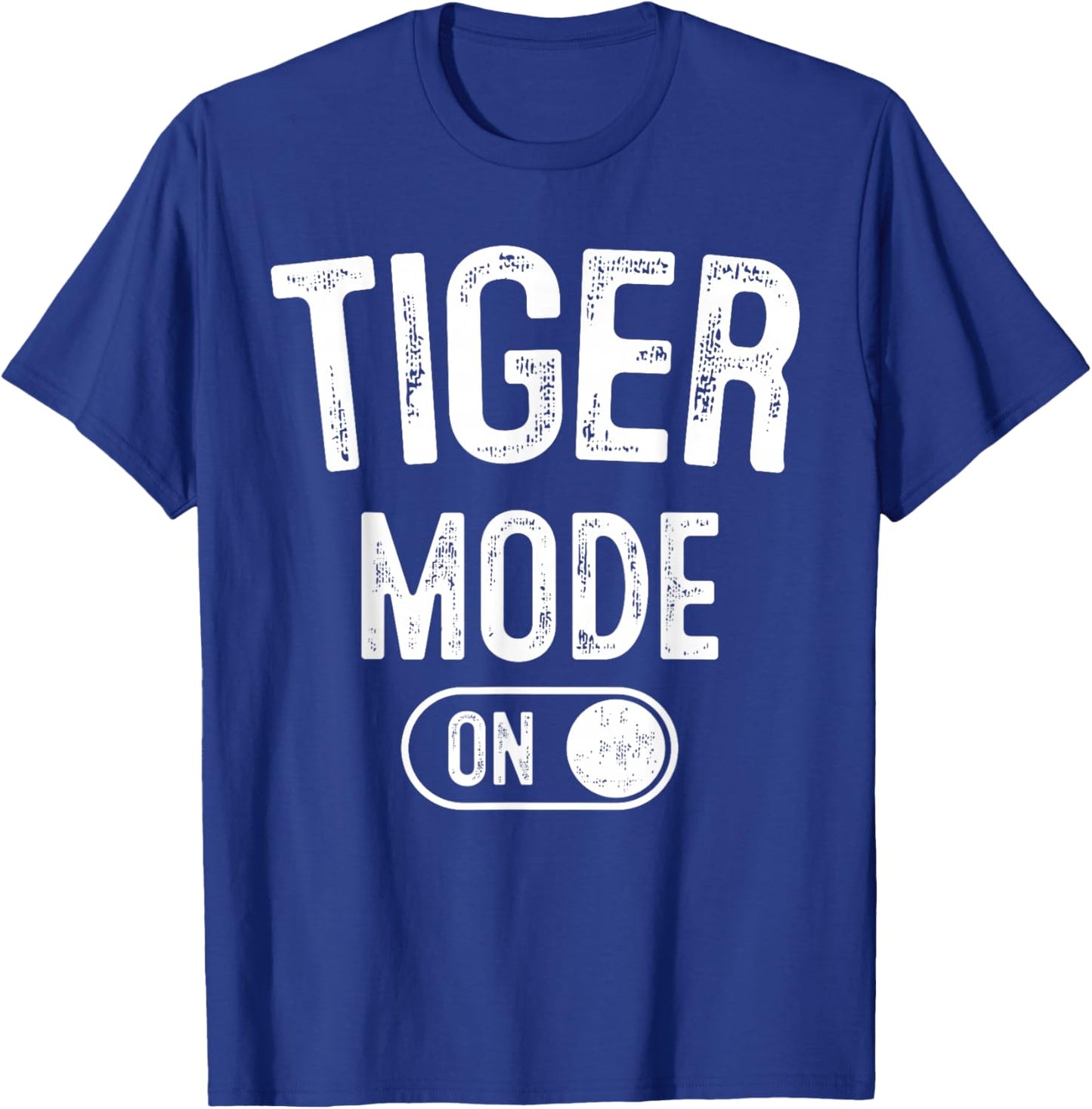 Tiger Mode On Costume Funny Striped Predator Gift Cat Lover T-Shirt - T-Shirt | Royal