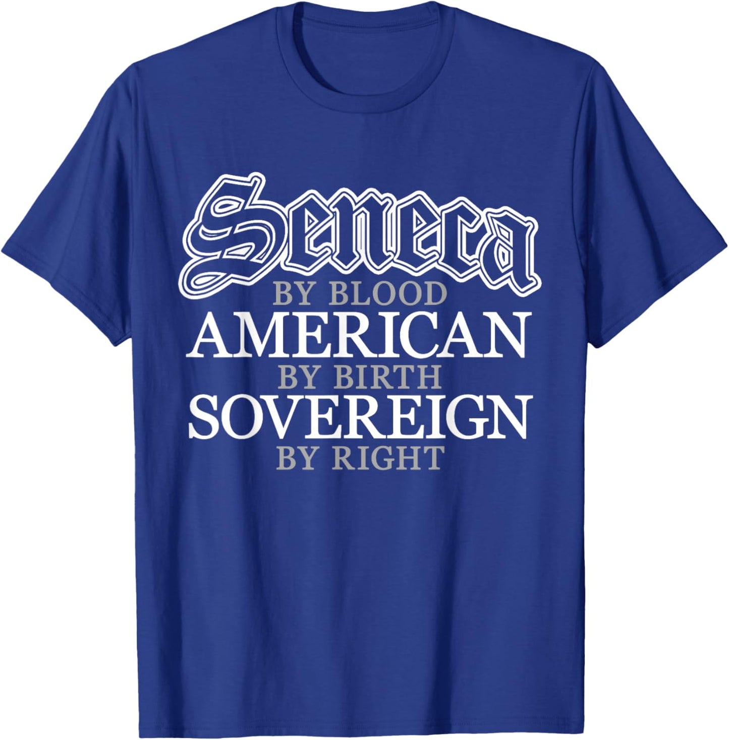 Seneca Blood Native American Indian T-Shirt - T-Shirt | Royal