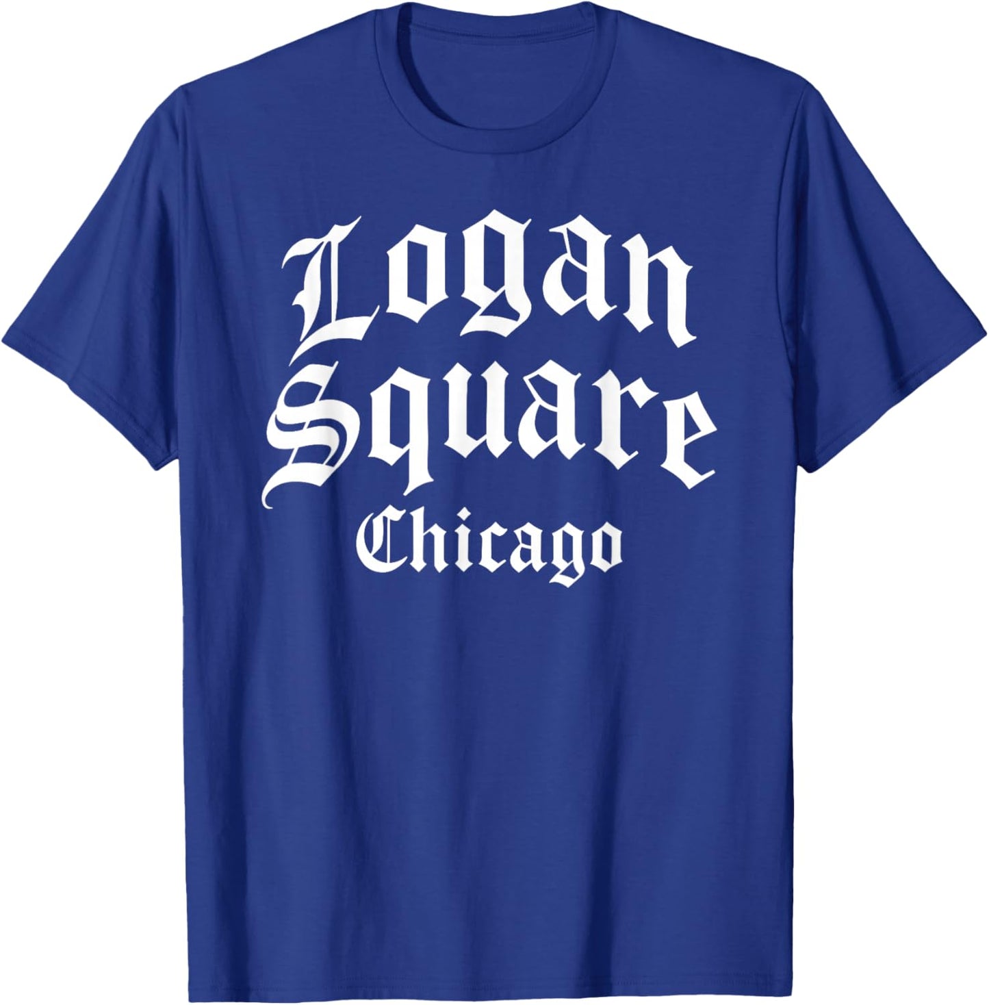 Logan Square Chicago Illinois Flag 773 312 Deep Dish Pizza T-Shirt - T-Shirt | Royal
