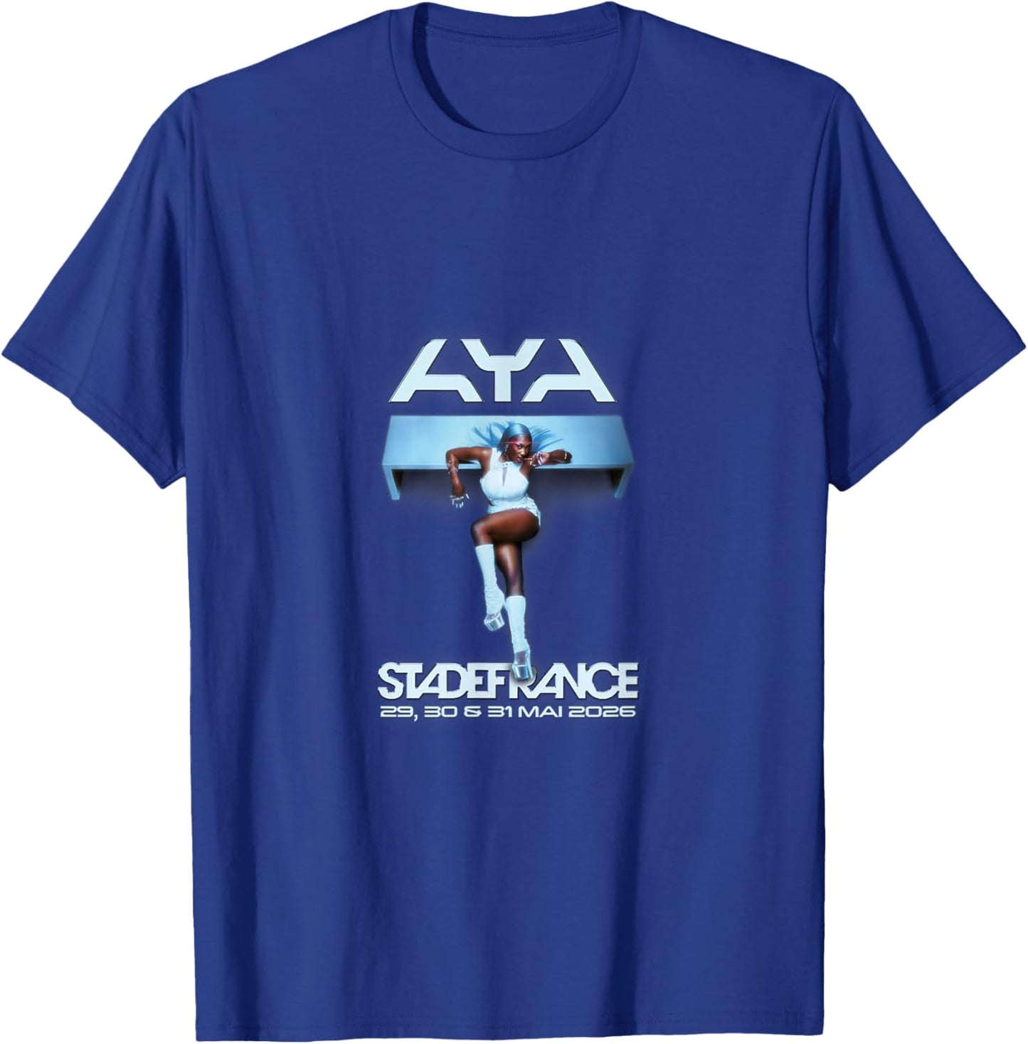 Aya Nakamura Merch Officiel Tournée Stade de France 2026 T-Shirt - T-Shirt | Royal