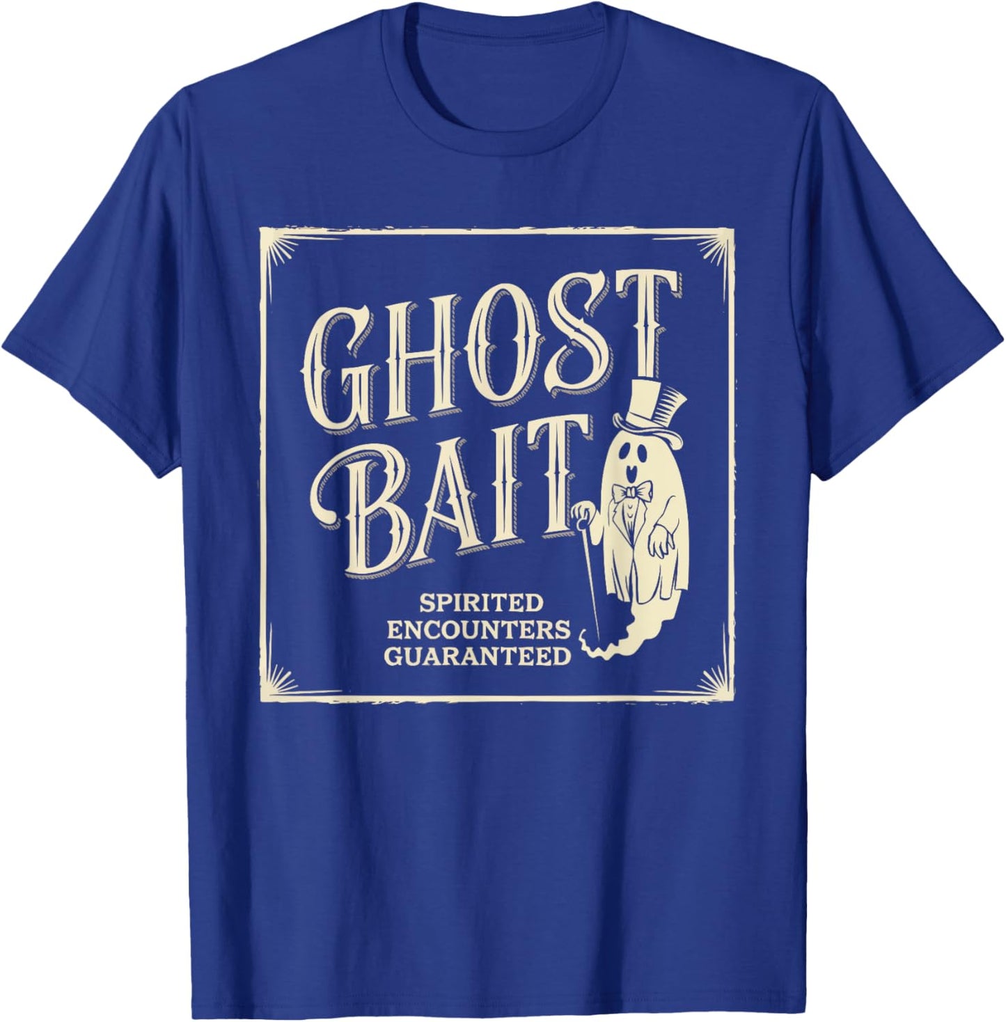 Ghost Bait Paranormal Investigator Ghost Hunting Halloween T-Shirt - T-Shirt | Royal