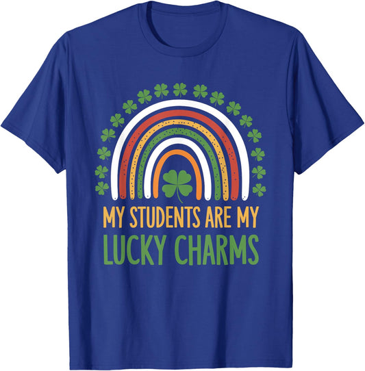 My Students Are My Lucky Charms Teacher St Patricks Day T-Shirt - T-Shirt | Royal