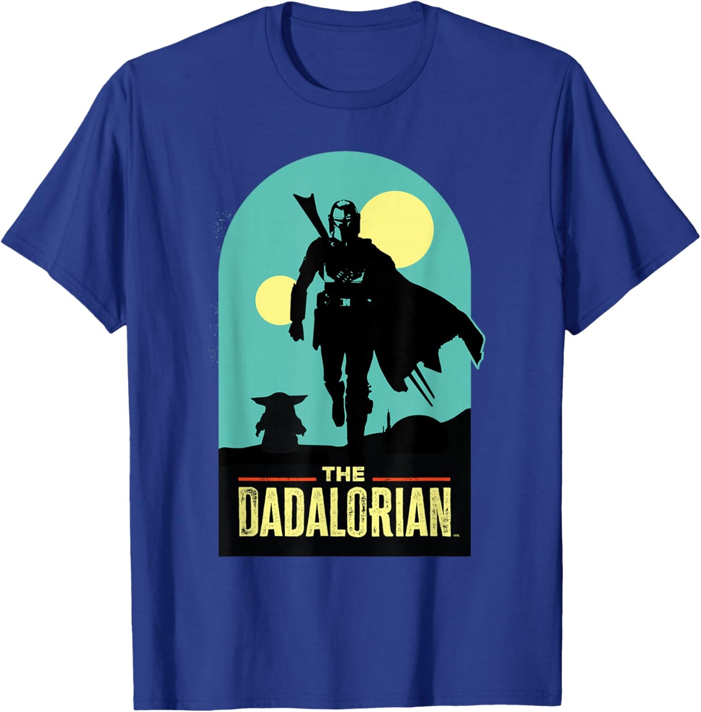 Star Wars The Dadalorian Mandalorian and Grogu Father's Day T-Shirt - T-Shirt | Royal