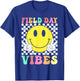 Field Day Vibes Retro Smile Face Teacher Kids Field Day 2026 T-Shirt - T-Shirt | Royal