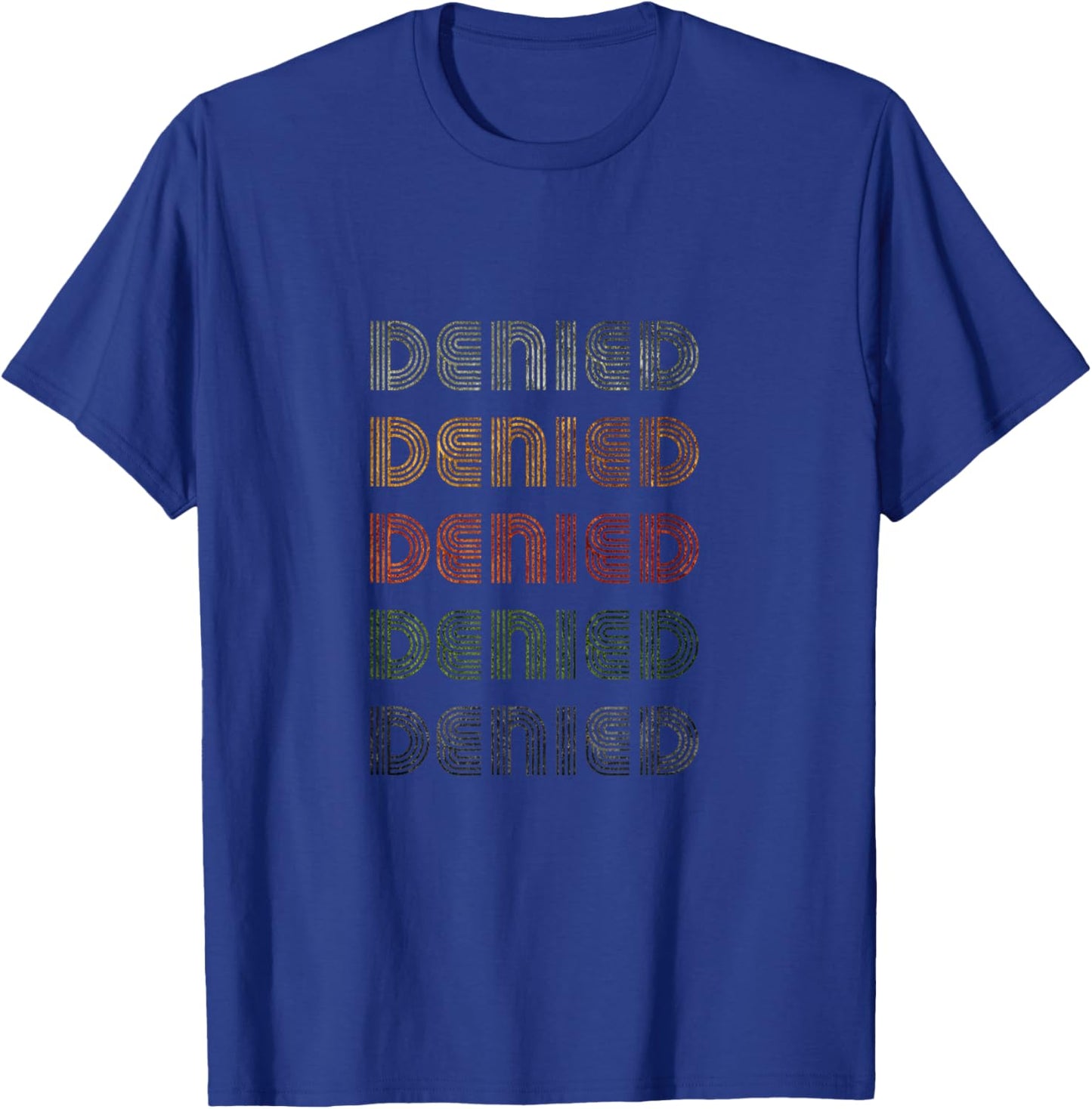 Love Heart Denied Grunge Vintage Style Black Denied T-Shirt - T-Shirt | Royal