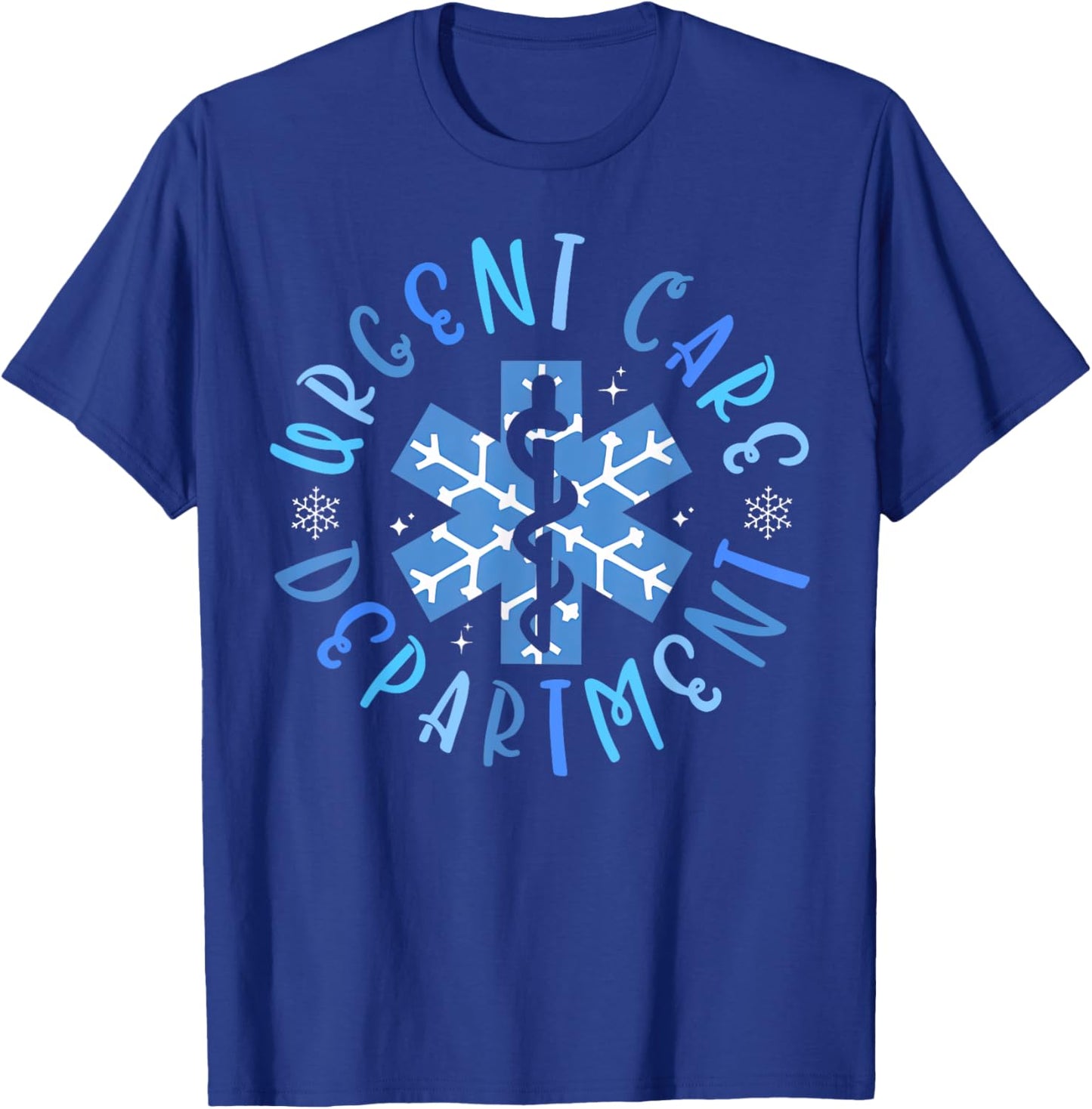 Urgent Care Nurse Christmas ICU Nursing - Adults, Black, Small, Short Sleeve, Polyester, Christmas Nurse T-Shirt - T-Shirt | Royal