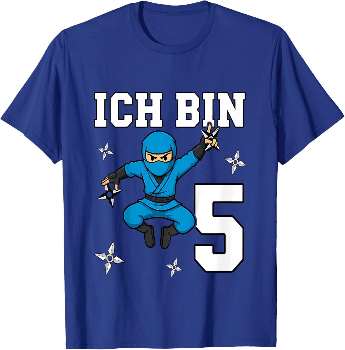 Ich Bin 5 Ninja Geburtstag 5 Jahre Junge Karate T-Shirt - T-Shirt | Royal