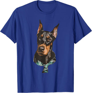 Funny Doberman Design Women Kids Dog Doberman Lovers T-Shirt - T-Shirt | Royal
