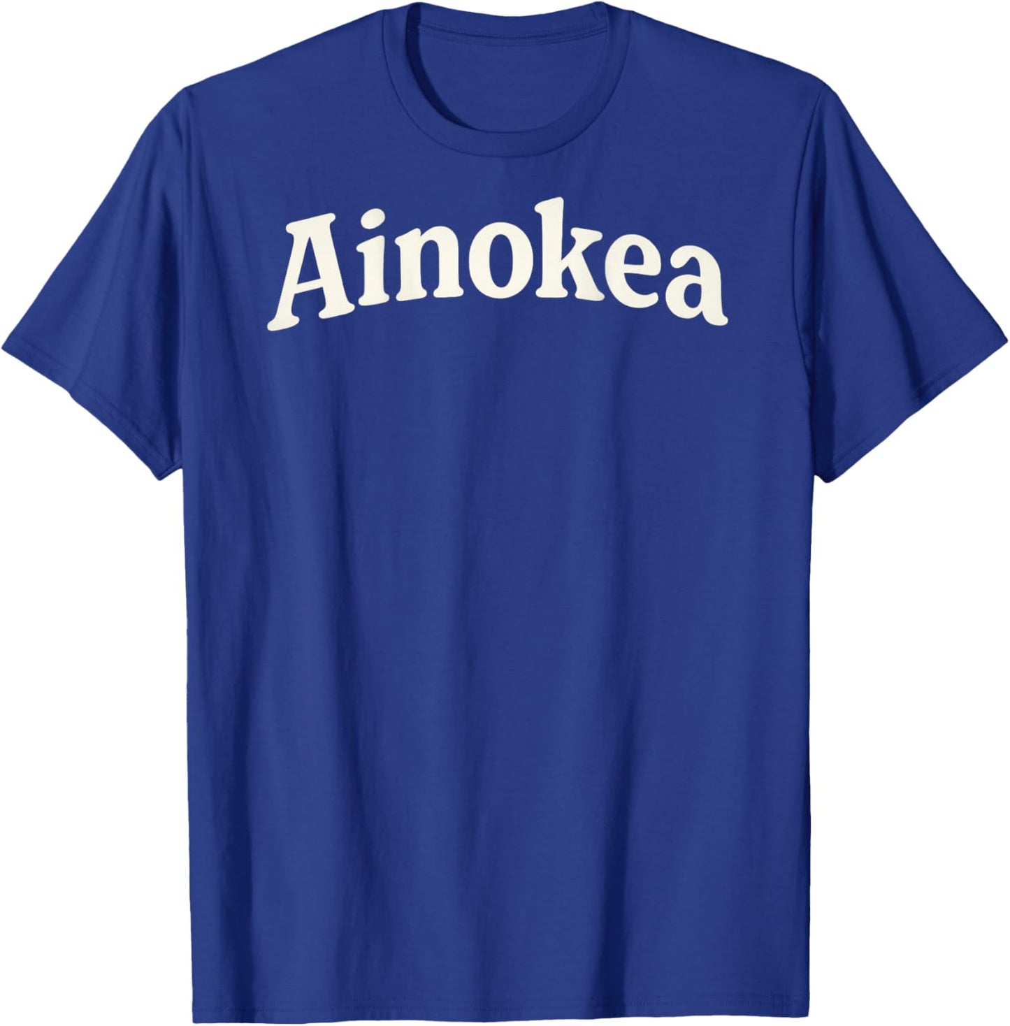 Ainokea Hawaiian On Back Only T-Shirt - T-Shirt | Royal