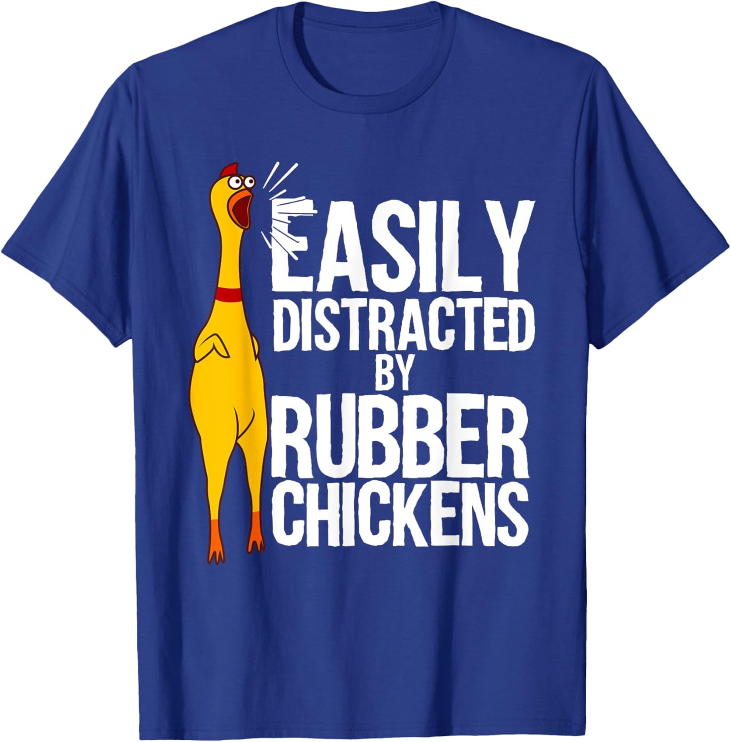 Funny Rubber Chicken Art Women Giant Rubber Chicken T-Shirt - T-Shirt | Royal