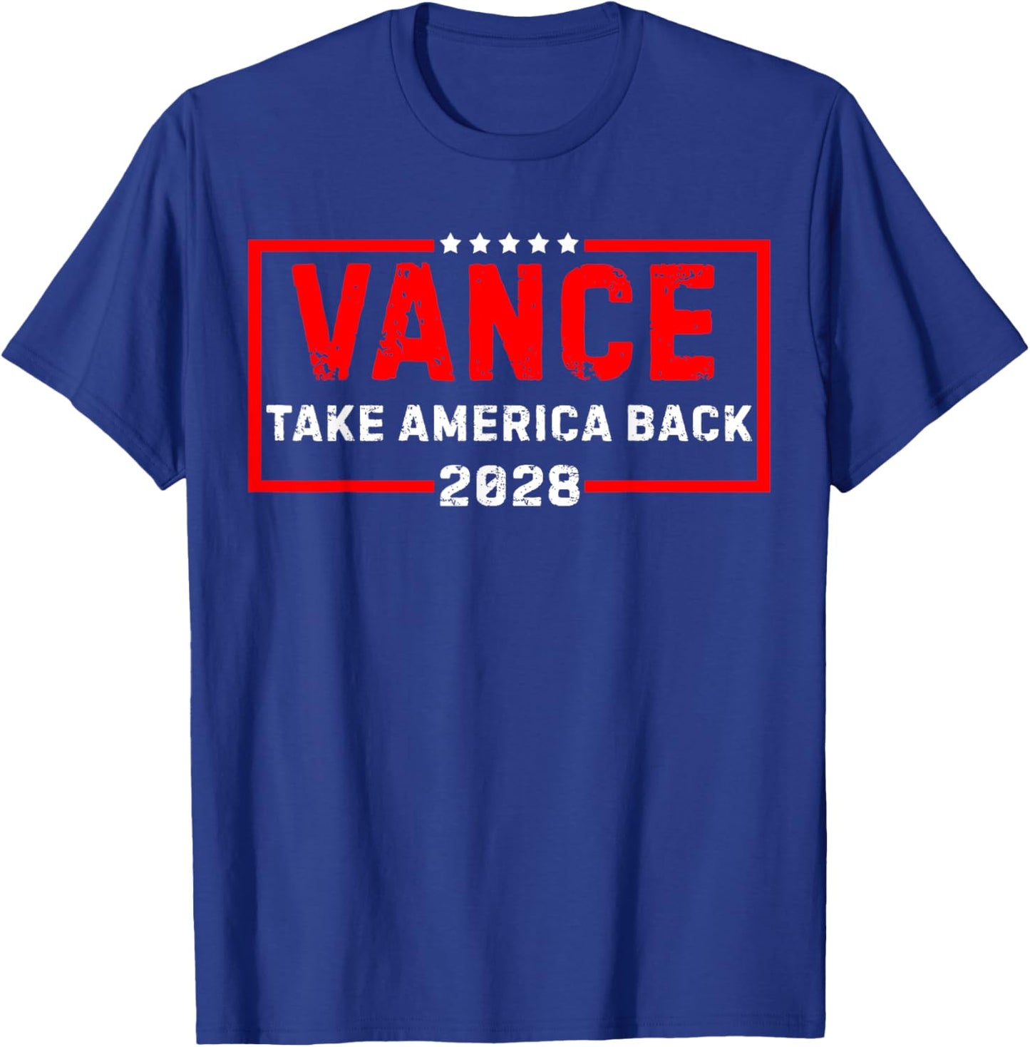 Vance 2028 President US Flag Vintage Election Campaign 28 T-Shirt - T-Shirt | Royal