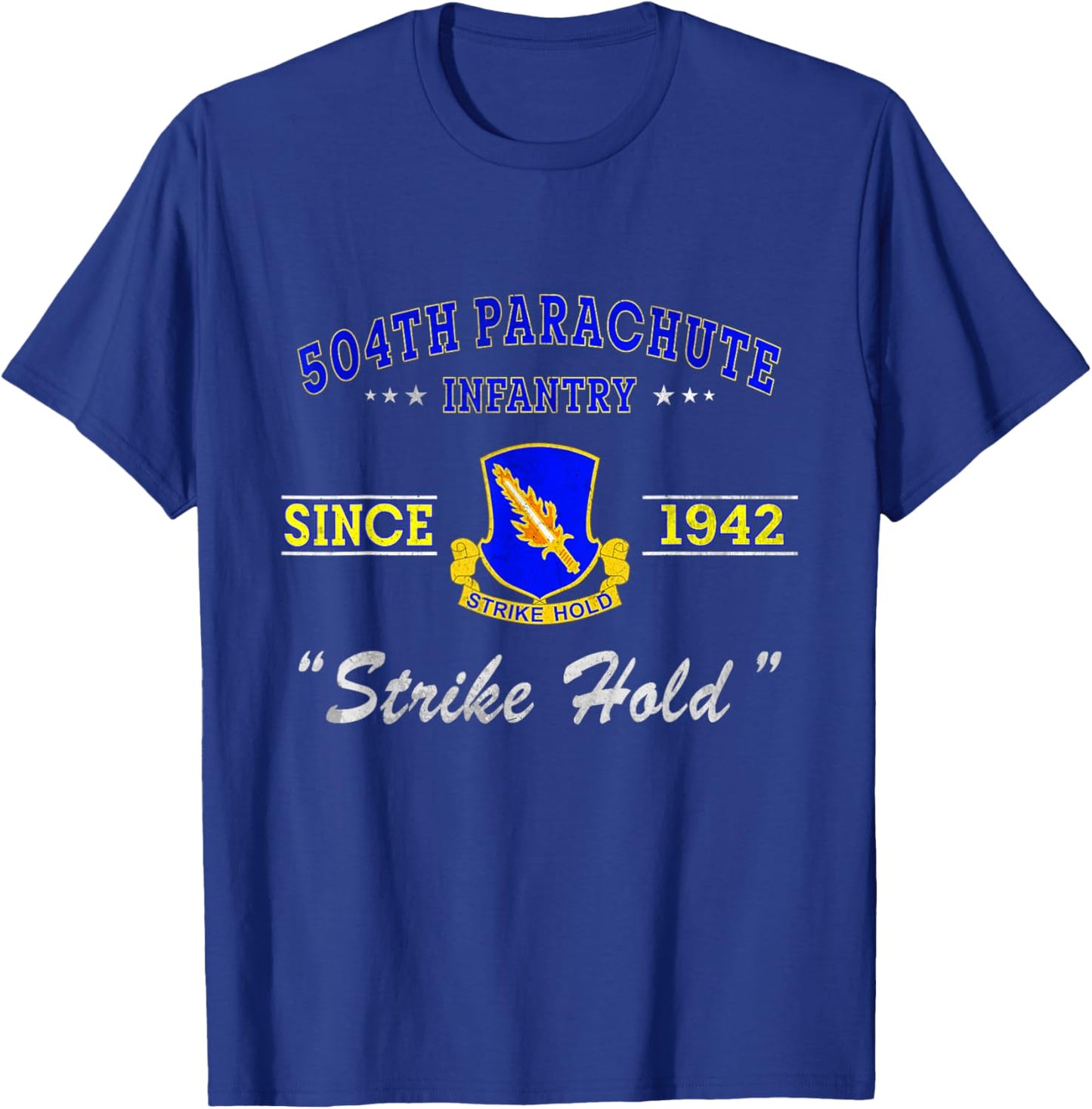 504th Parachute Infantry Regiment Veteran Military T-Shirt - T-Shirt | Royal