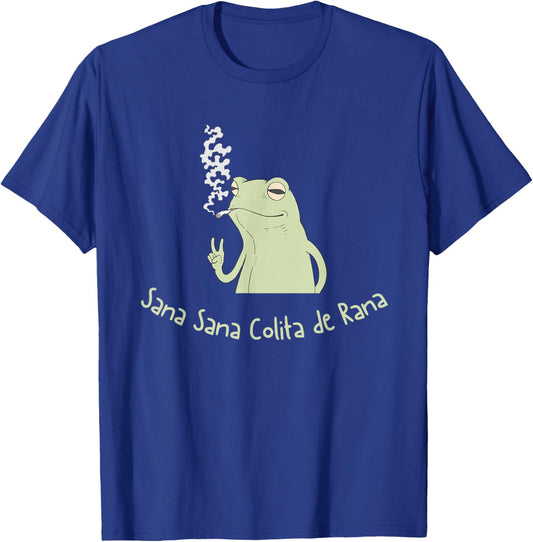 Funny Sana Sana Colita de Rana Frog Chill T-Shirt - T-Shirt | Royal