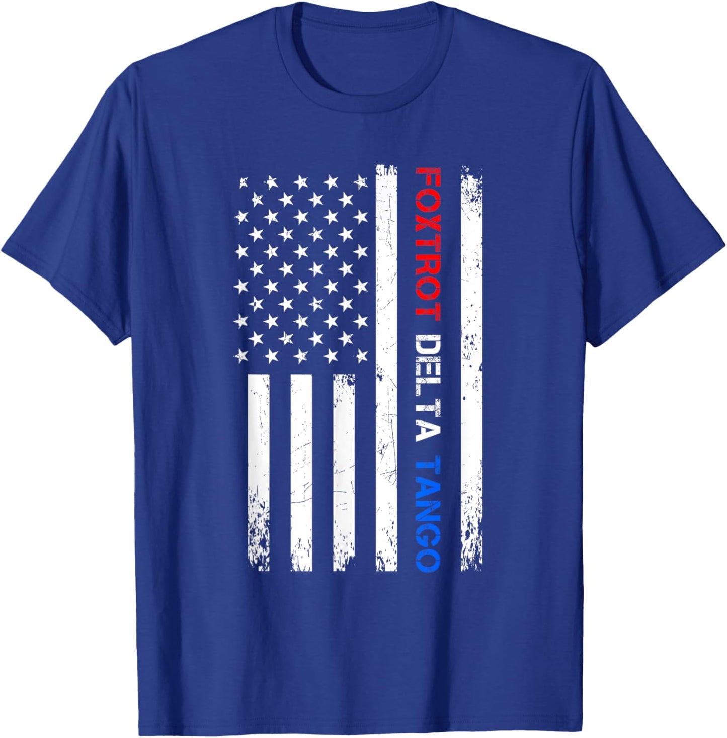 Foxtrot Delta Tango Patriotic T-Shirt - T-Shirt | Royal