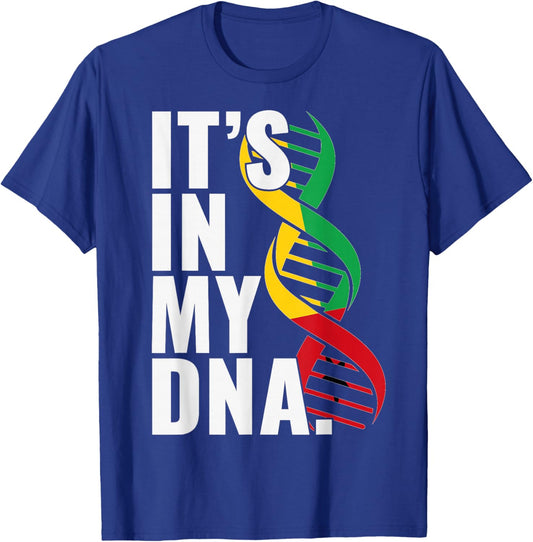 Guinea-Bissau Roots Flag Fingerprint Graphic Patriotic T-Shirt - T-Shirt | Royal