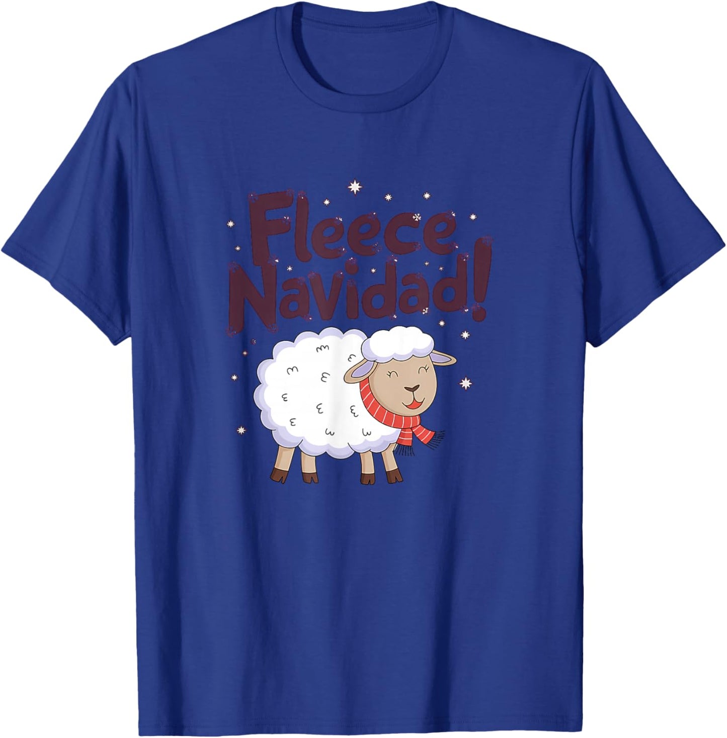 Fleece Navidad Funny Christmas Sheep Festive T-Shirt - T-Shirt | Royal