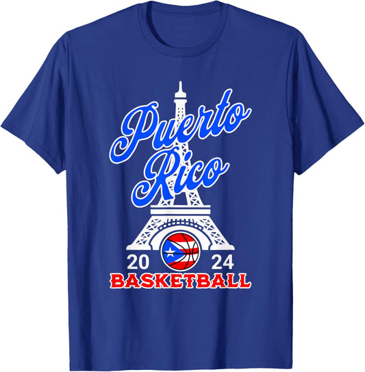 Puerto Rican Pride Basketball Sport Puerto Rico Flag Boricua T-Shirt - T-Shirt | Royal