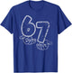 Funny Six Seven 6 7 Meme Gen Alpha Slang 6 7 Hands Teen Kids T-Shirt - T-Shirt | Royal