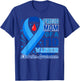 Proud Mom of a T1D Warrior Diabetes Awareness T-Shirt - T-Shirt | Royal