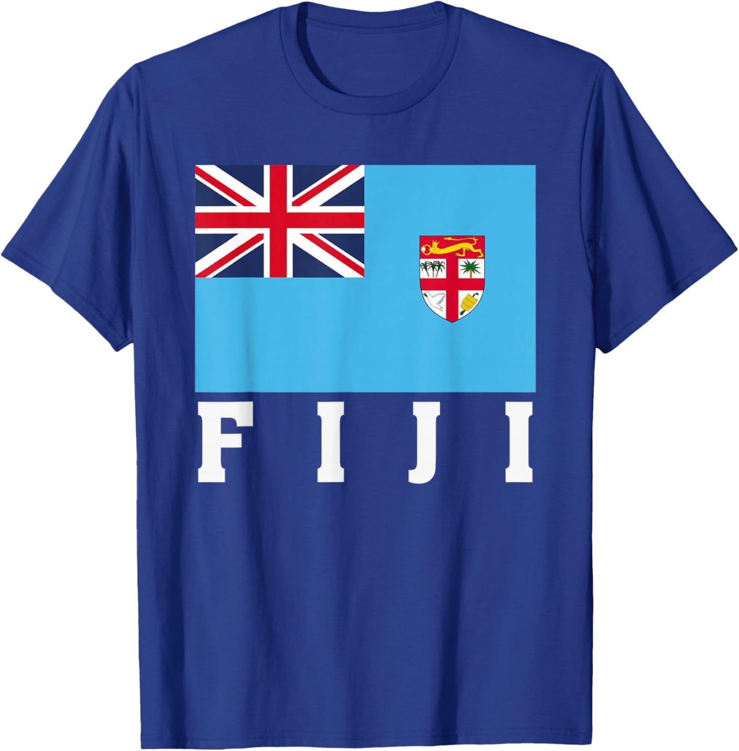 Fiji Flag Patriotic National Roots Souvenir T-Shirt - T-Shirt | Royal