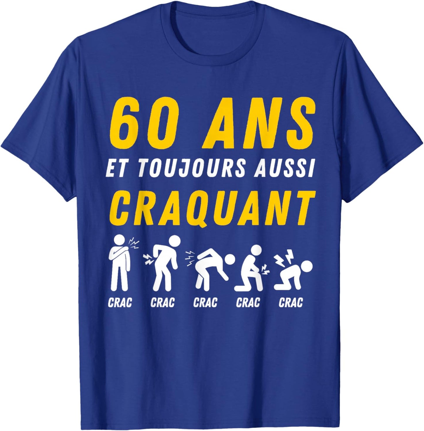 Gift Humour 60th Anniv 1966 Birthday 60 Years Man T-Shirt - T-Shirt | Royal