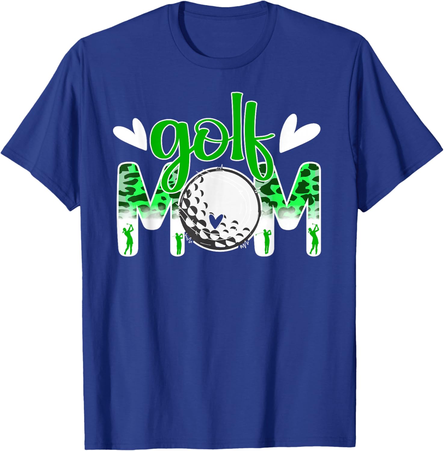 Golf Mom Leopard Golfer Mom Of A Golf Player Mama T-Shirt - T-Shirt | Royal
