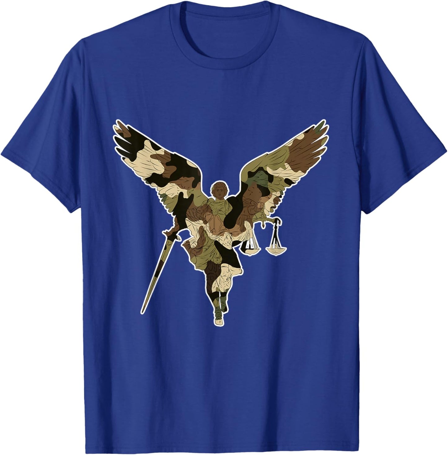 St Michael the archangel warrior of justice. Christian faith T-Shirt - T-Shirt | Royal