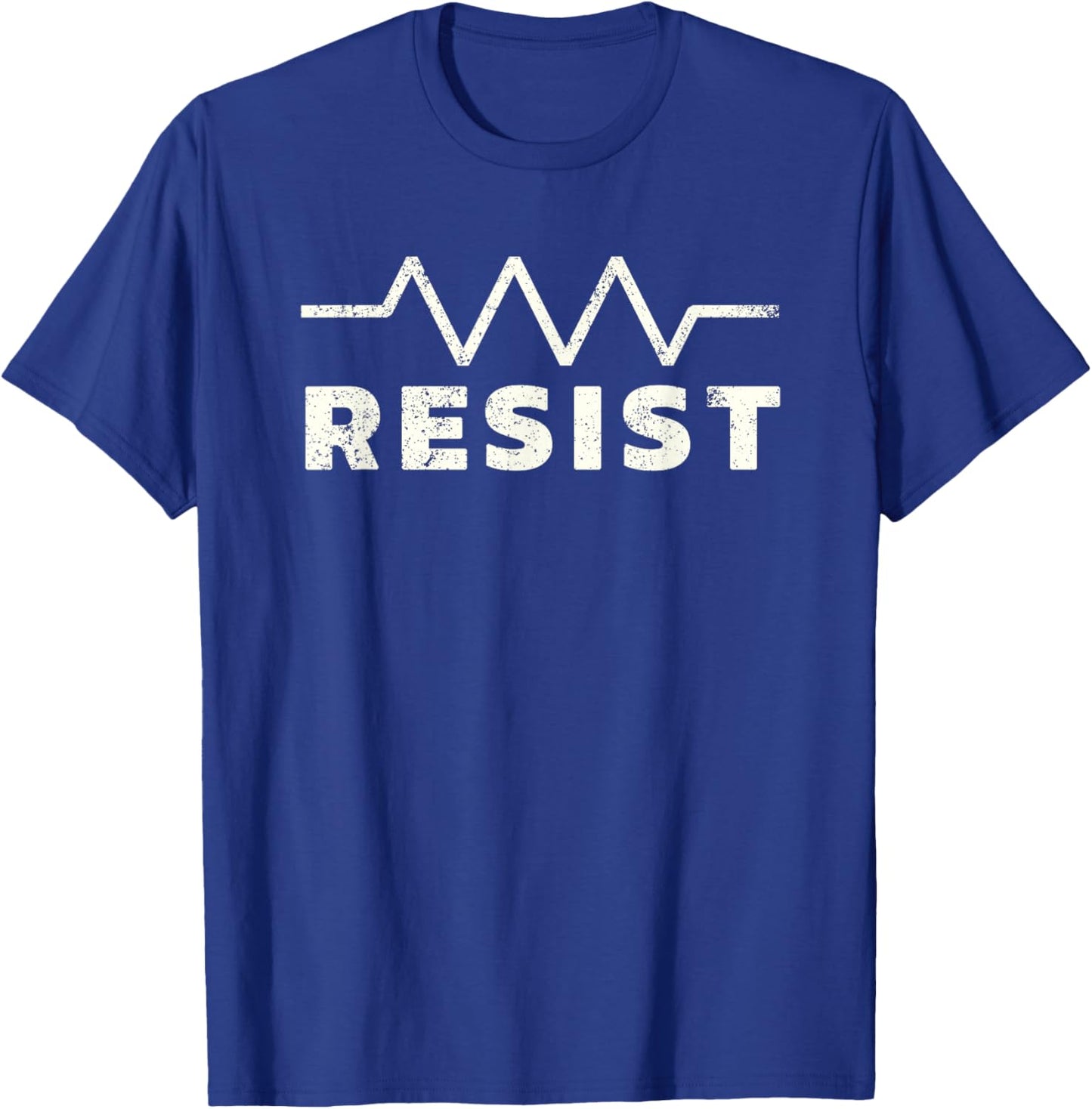 Resistor Symbol Resist Funny Electrical Engineering T-Shirt - T-Shirt | Royal