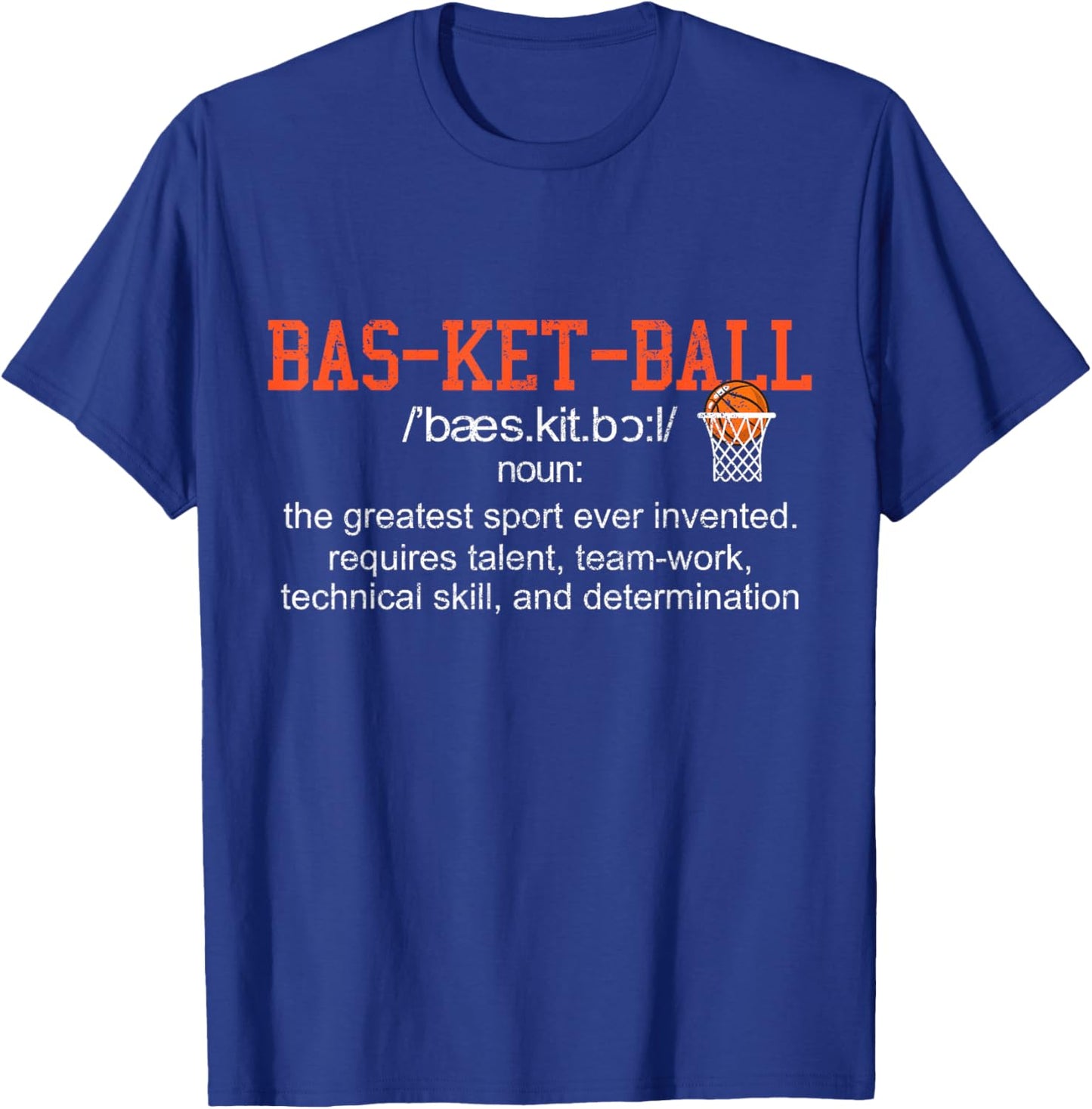 Basketball Definition Funny Bball Player Sports T-Shirt - T-Shirt | Royal