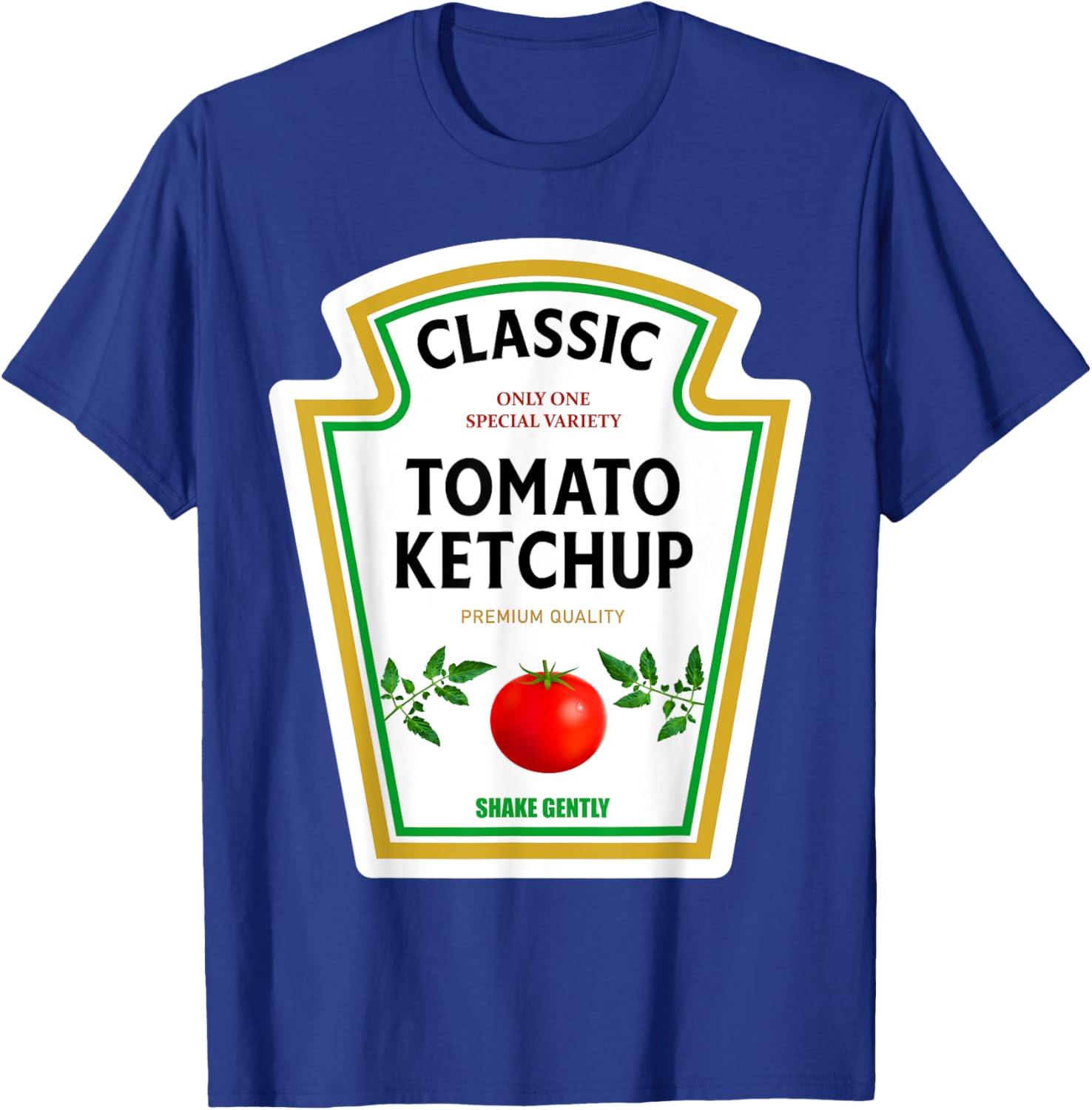 Ketchup Halloween 2024 Costume Matching Mustard Condiments T-Shirt - T-Shirt | Royal