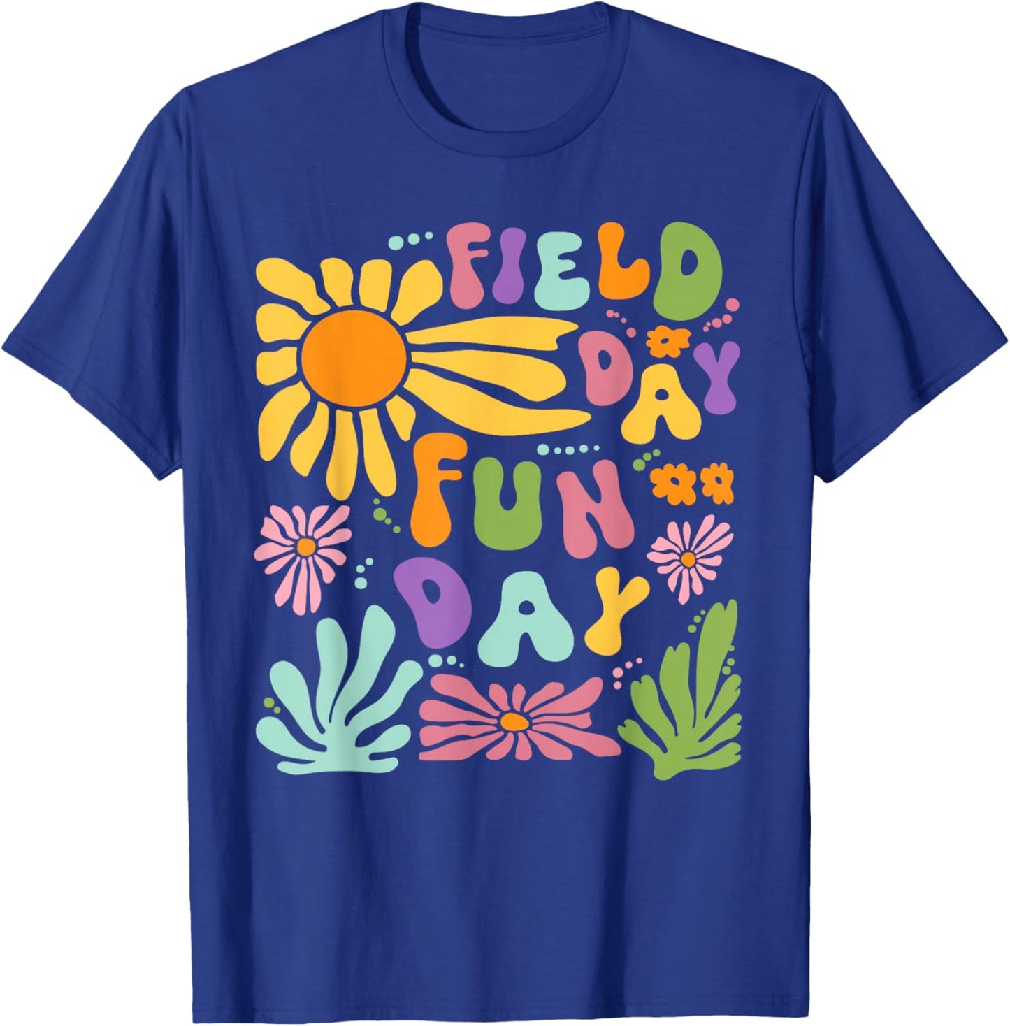 Field Day Fun Day Let The Games Begin Field Trip Teacher Kid T-Shirt - T-Shirt | Royal