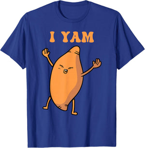 Thanksgiving Matching Couple She's My Sweet Potato I Yam T-Shirt - T-Shirt | Royal