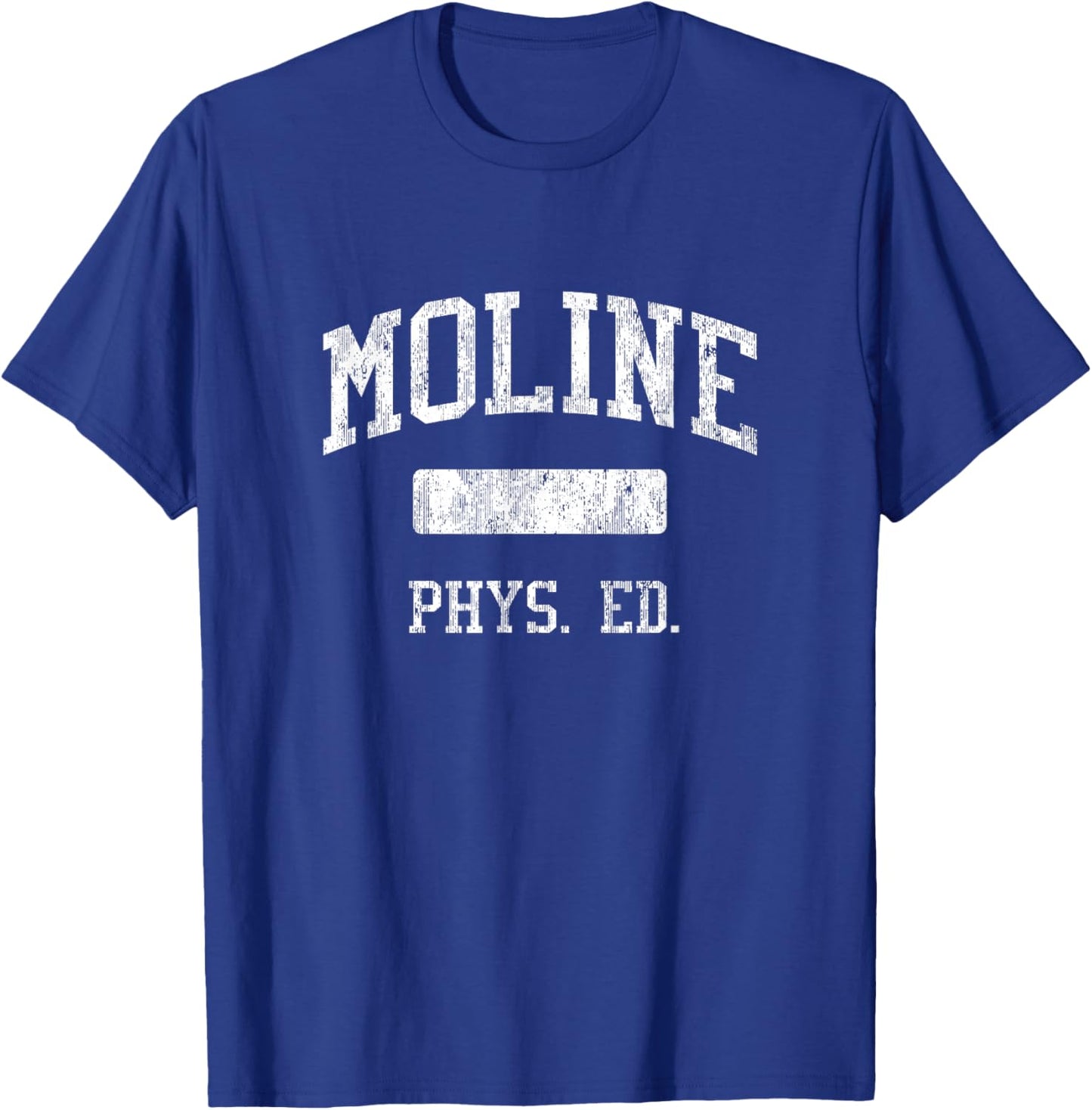 Moline High School HS Moline IL PHYS Ed T-Shirt - T-Shirt | Royal