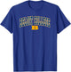 Beloit Buccaneers Arch Over Officially Licensed T-Shirt - T-Shirt | Royal