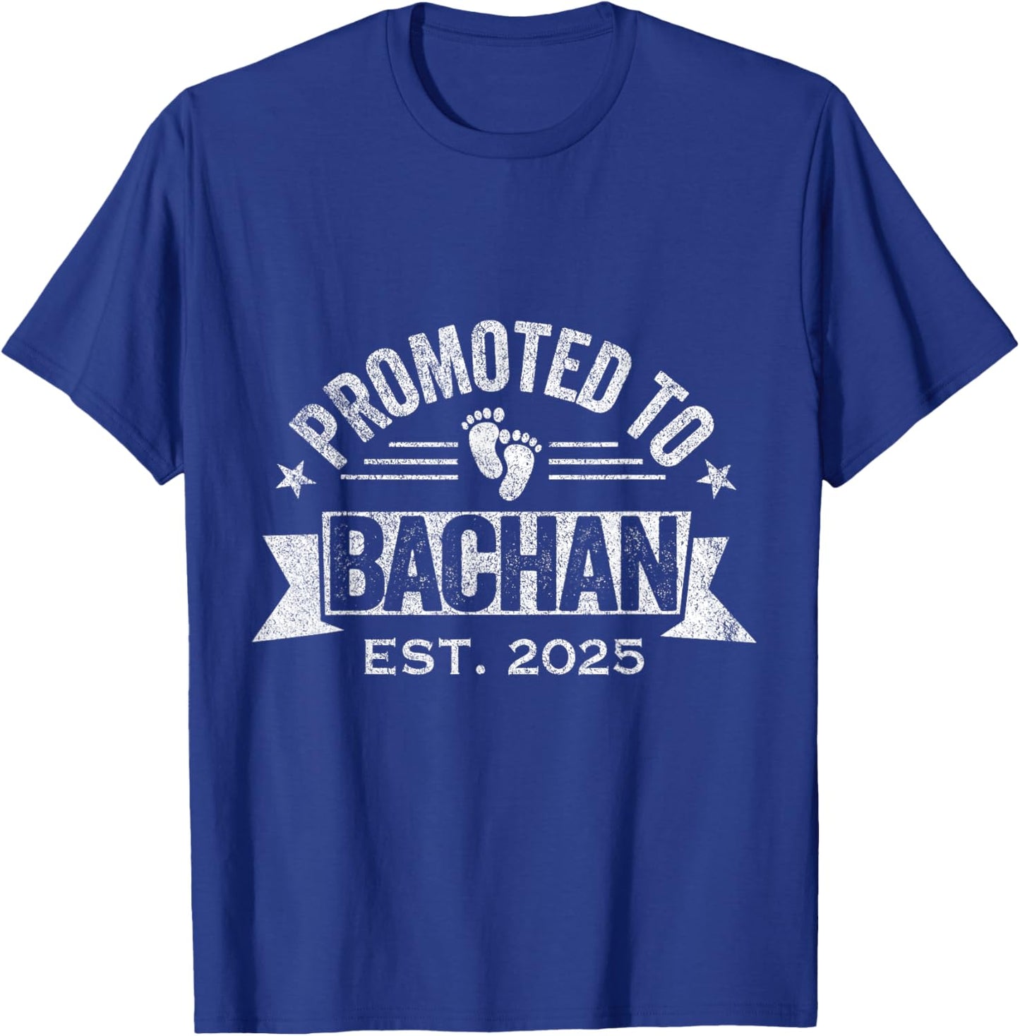 Promoted To Bachan Est. 2025 Japanese Grandma T-Shirt - T-Shirt | Royal