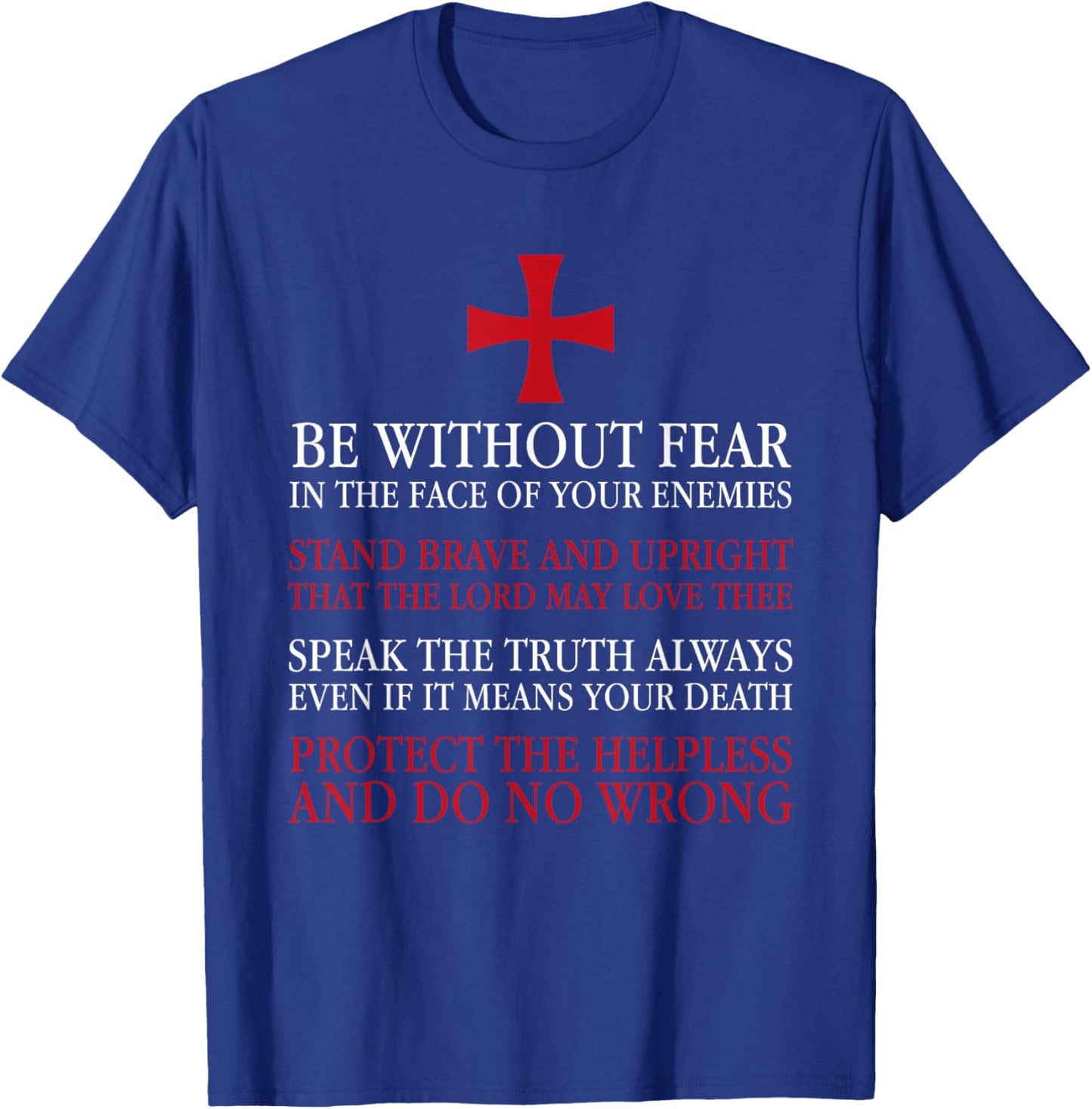 Crusader Knight Knights Templar Cod Ren Faire T-Shirt - T-Shirt | Royal