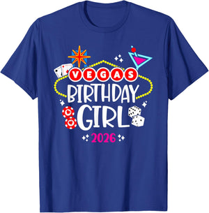 Las Vegas Birthday Party Girls Trip - Vegas Birthday 2026 T-Shirt - T-Shirt | Royal