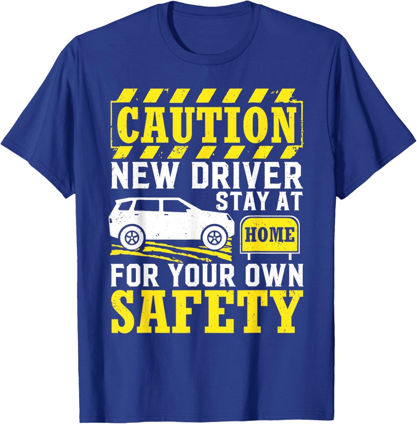 Caution New Licensed Driver Permit Driving Student T-Shirt - T-Shirt | Royal