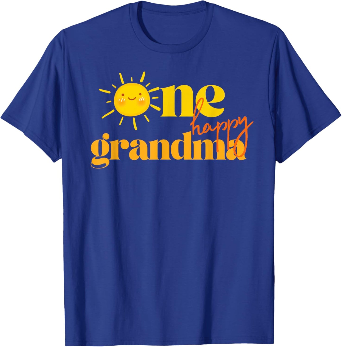 One Happy Grandma Birthday First Trip Around The Sun Bday T-Shirt - T-Shirt | Royal