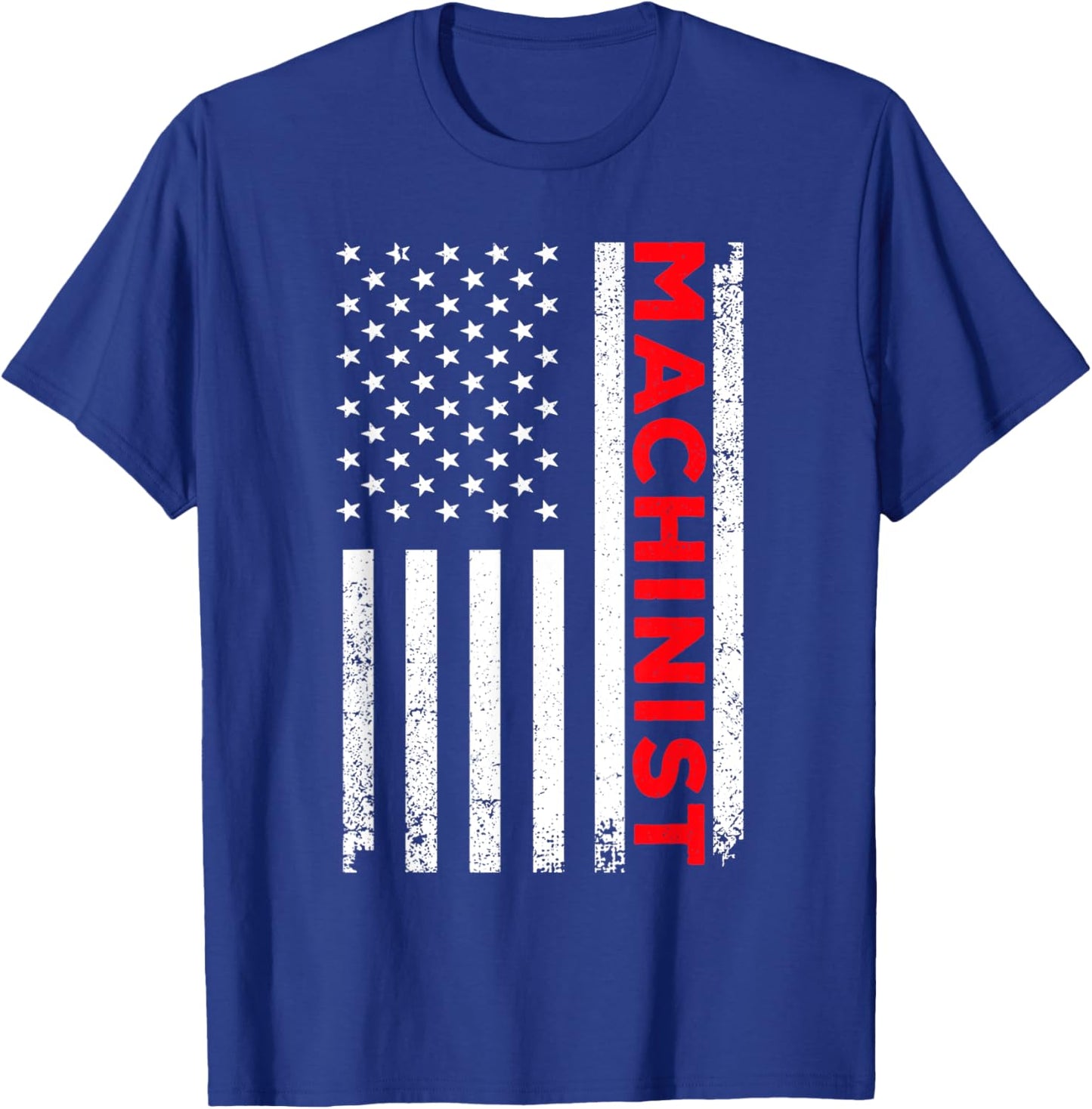 Machinist Art Dad Machine Operator CNC Machinist T-Shirt - T-Shirt | Royal