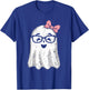 Ghost Eyeglass Girl Halloween Girly Ghost T-Shirt - T-Shirt | Royal