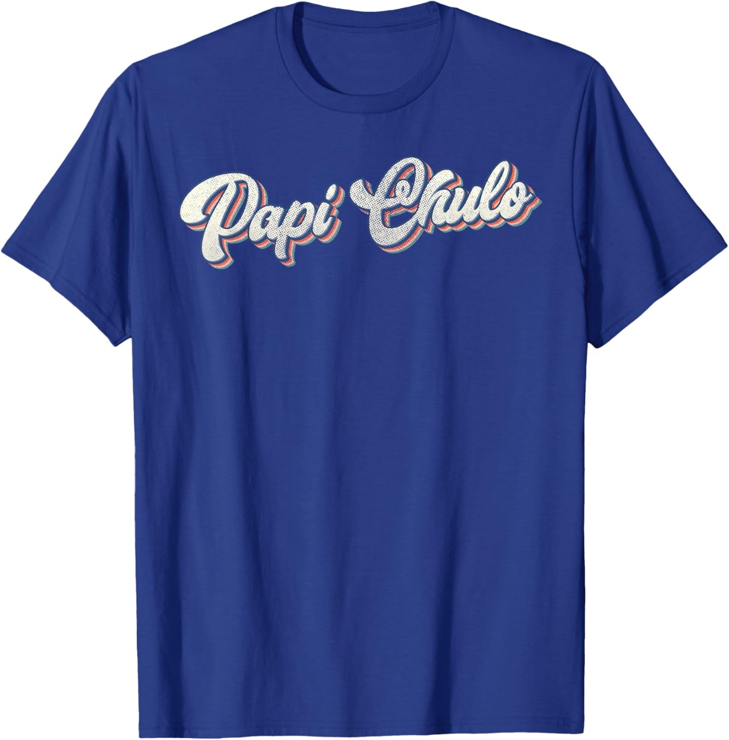Father's Day Papi Chulo Spanish Father Grandfather Vintage T-Shirt - T-Shirt | Royal