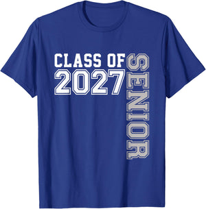 Senior 2027 Class of 2027 Seniors Graduation 2027 Senior 27 T-Shirt - T-Shirt | Royal