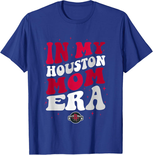 NBA Houston Rockets In My Houston Mom Era Logo T-Shirt - T-Shirt | Royal