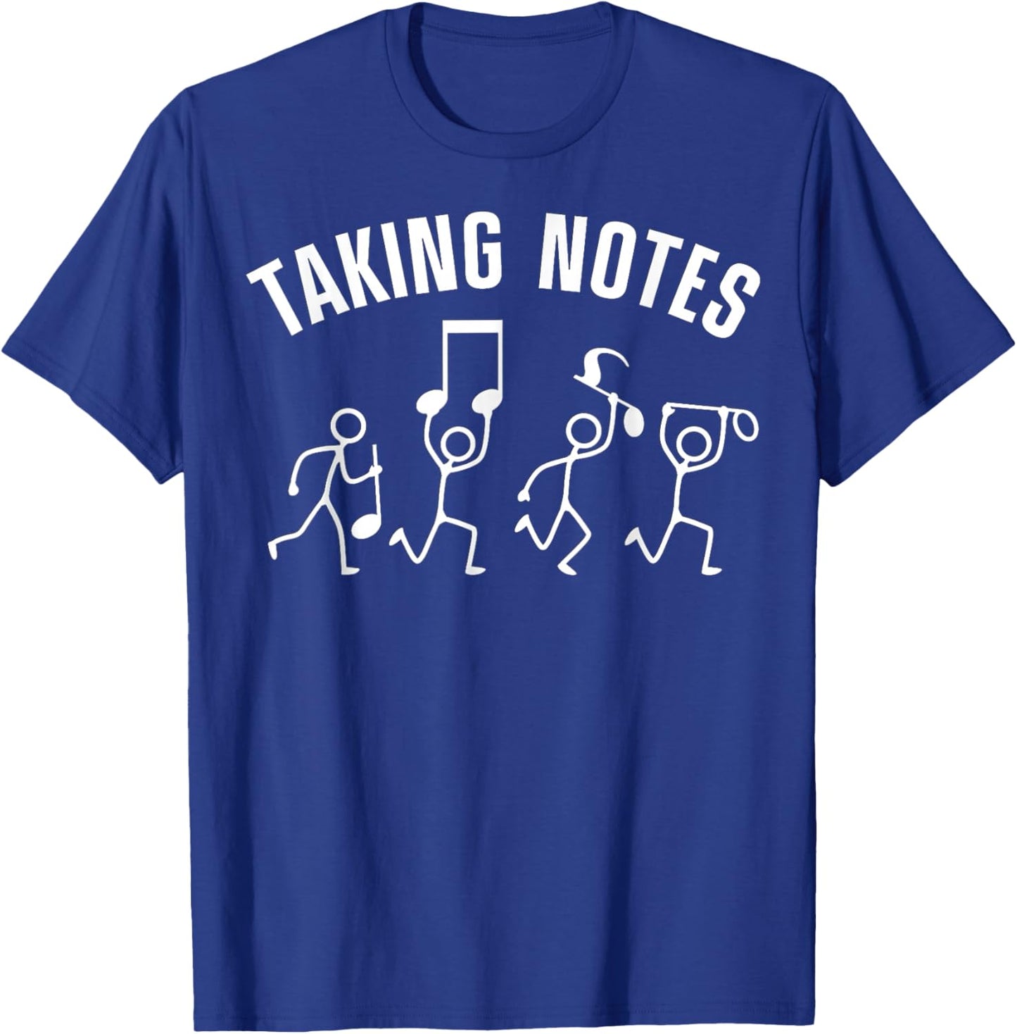 Taking Notes Funny Musical Notes Symbol T-Shirt - T-Shirt | Royal