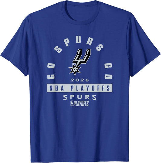 NBA 2026 Playoffs Mantra Spurs Over The Rainbow T-Shirt - T-Shirt | Royal