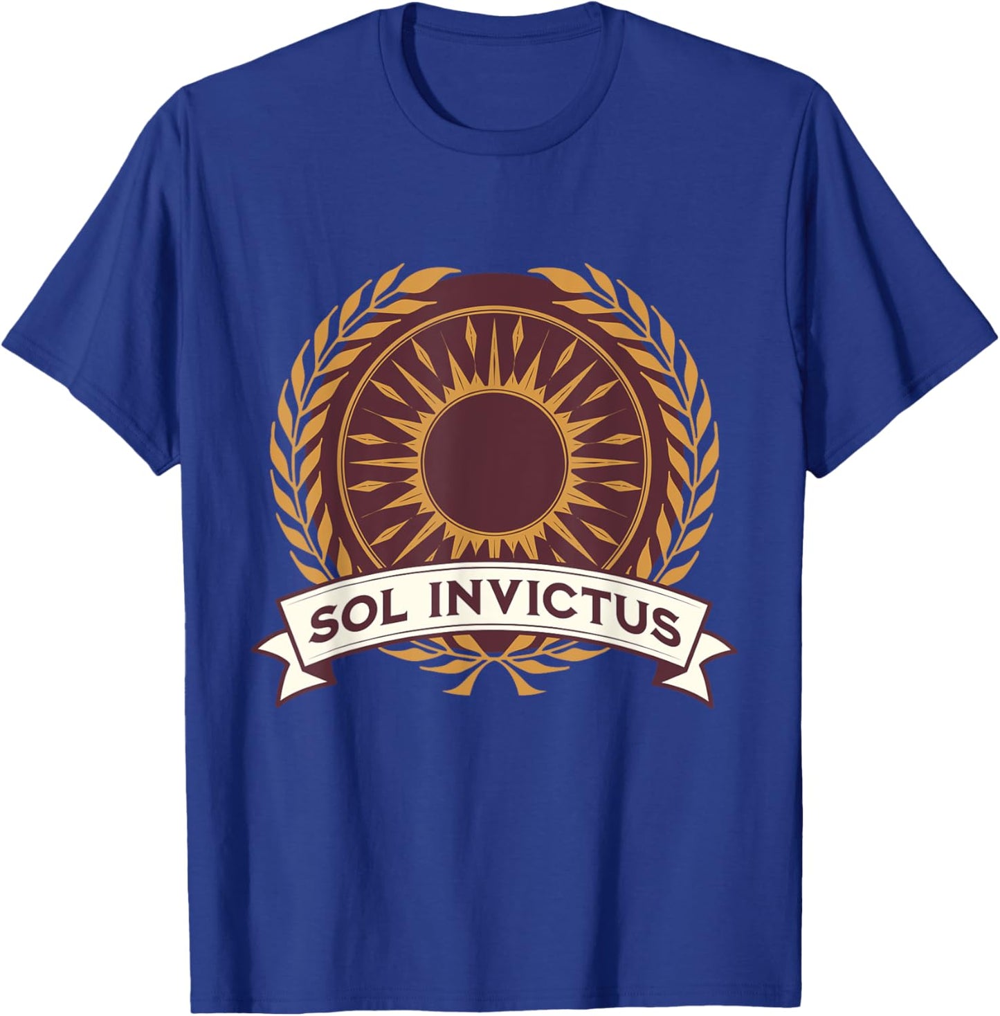 Agema Apparel Sol Invictus Roman God of the Sun Roman Mythology , Small, Black T-Shirt - T-Shirt | Royal