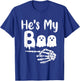She's My Boo Matching Halloween Pajama Couples He's My Boo T-Shirt - T-Shirt | Royal